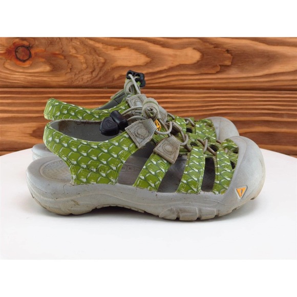 KEEN Shoes Sz 13‎ Fisherman Boys Youth Green Synthetic Drawstring Medium - Picture 6 of 11